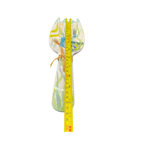 New Sigrid Olsen Home Melamine Sea Life Serving Fork and Spoon 10.5"