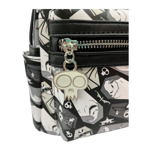 Nightmare Before Christmas Loungefly Coffin All over Print Mini Backpack with Tags Pre Owned