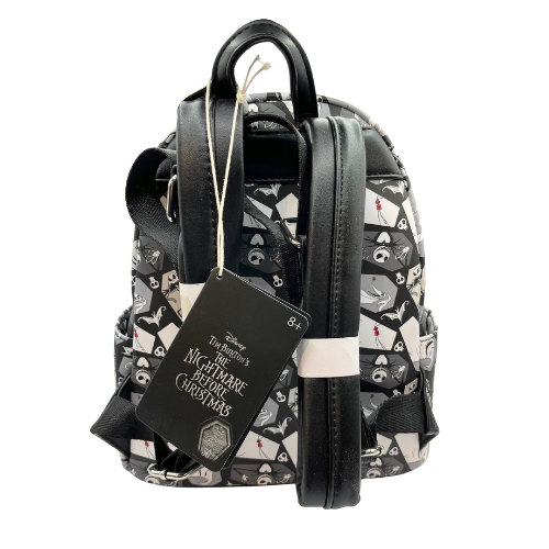 Nightmare Before Christmas Loungefly Coffin All over Print Mini Backpack with Tags Pre Owned