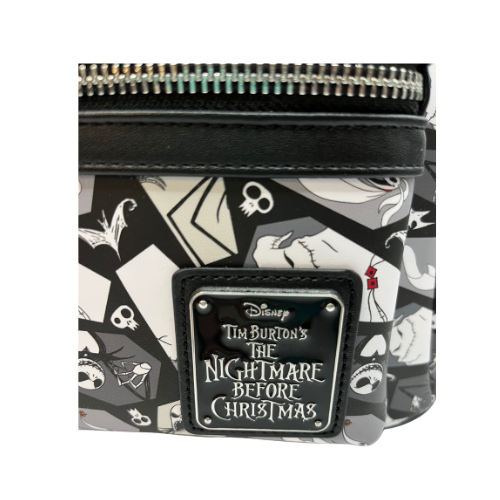 Nightmare Before Christmas Loungefly Coffin All over Print Mini Backpack with Tags Pre Owned