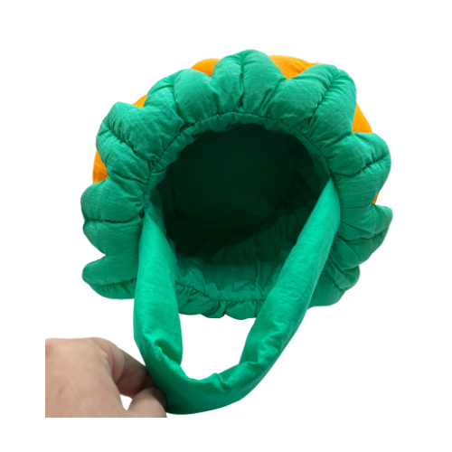 VTG 1993 Puffalump Pumpkin Halloween Trick or Treat Plush Bucket Pail