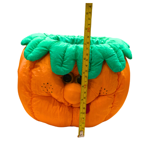 VTG 1993 Puffalump Pumpkin Halloween Trick or Treat Plush Bucket Pail