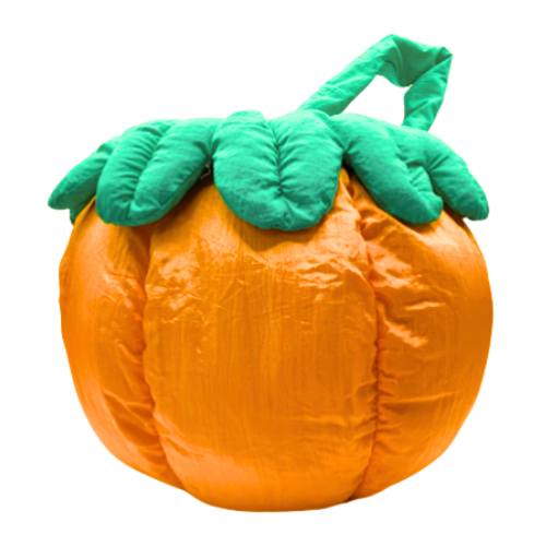 VTG 1993 Puffalump Pumpkin Halloween Trick or Treat Plush Bucket Pail