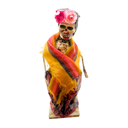 Dia de Los Muertos Day of the Dead Handmade Paper Mache Figurine Made  in Mexico