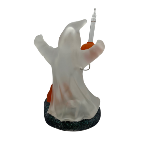 VTG  Frosted Ghost Sterling 8 3/4” Acrylic  Battery Operated (3 AAs)