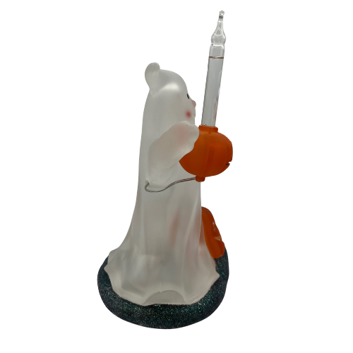 VTG  Frosted Ghost Sterling 8 3/4” Acrylic  Battery Operated (3 AAs)