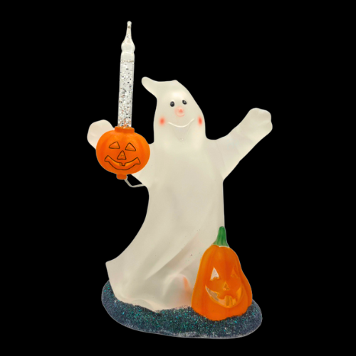 VTG  Frosted Ghost Sterling 8 3/4” Acrylic  Battery Operated (3 AAs)