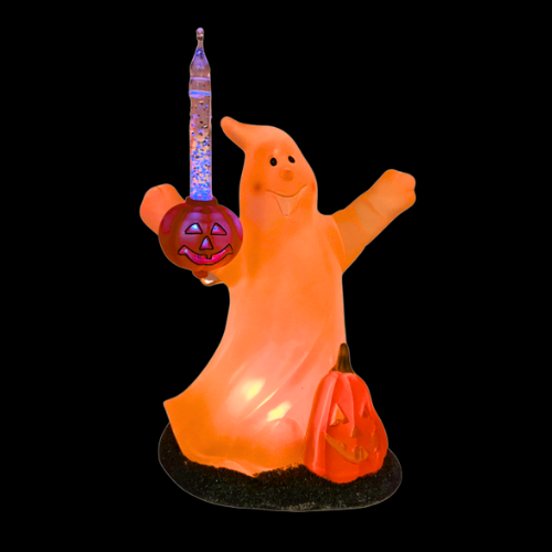 VTG  Frosted Ghost Sterling 8 3/4” Acrylic  Battery Operated (3 AAs)