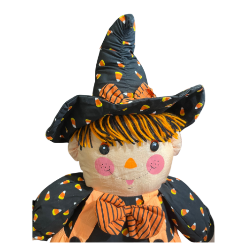 Early 1990s Puffalump Style Plush Scarecrow Witch