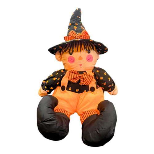 Early 1990s Puffalump Style Plush Scarecrow Witch