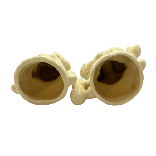 Adorable Vintage Flintstones Pebbles and Bam Bam Succulent Planters/Pencil Holders