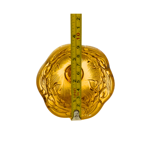 VTG Fenton Amber Opalescent Lilly of the Valley Bell