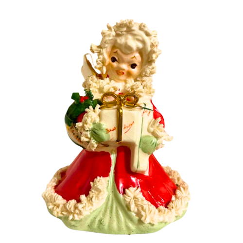 1950s Napco Spaghetti Christmas Blessings Angel #S116A Made in Japan