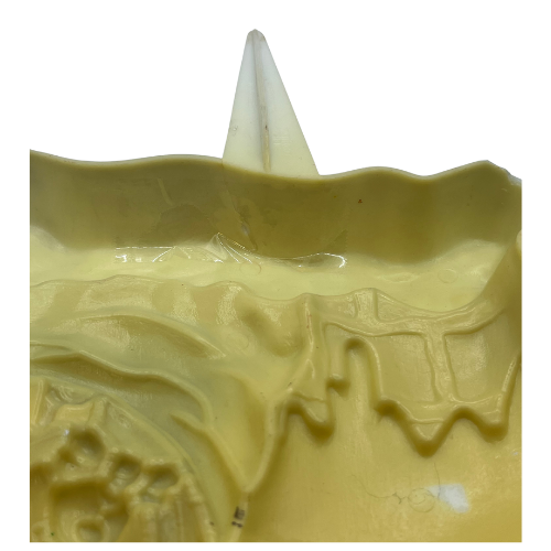 Vintage Plastic Mold Christmas Lawn Decor Stakes NEW DESINS INC.  - Flaw on Santa