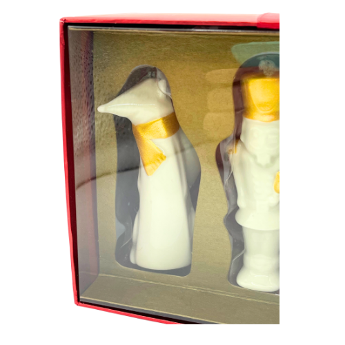 Starbucks Porcelain Christmas Ornaments 2012 Collectable Fox Snowman Nutcracker