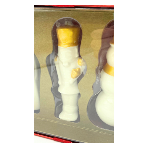 Starbucks Porcelain Christmas Ornaments 2012 Collectable Fox Snowman Nutcracker