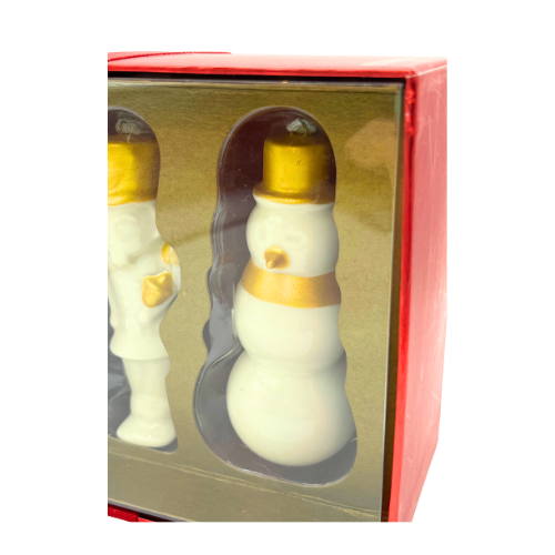 Starbucks Porcelain Christmas Ornaments 2012 Collectable Fox Snowman Nutcracker