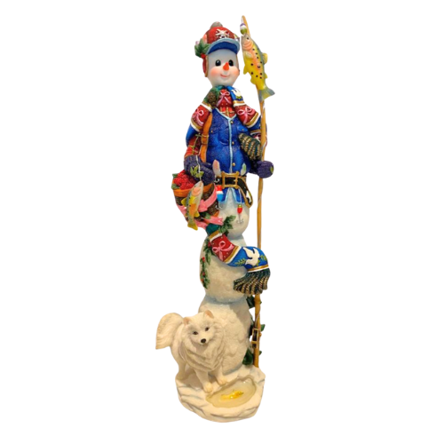 Vintage Lenox  Pencil Snowman Winter Catch Legacy Edition Numbered 11.25" Tall