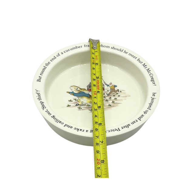 Vintage Beatrix Potter Peter Rabbit Baby Toddler Ceramic Toddler Bowl