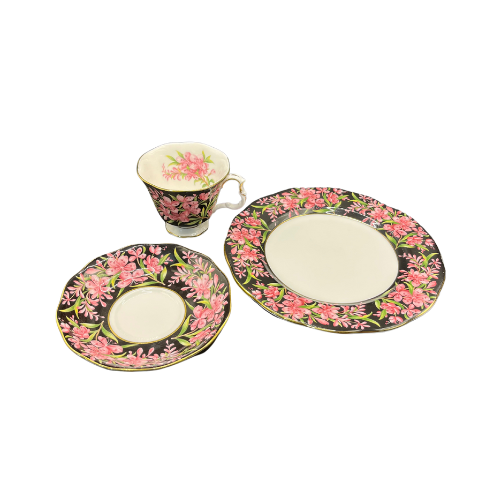 Royal Albert Provincial Flowers Fireweed 3-Piece Set Original Bone China