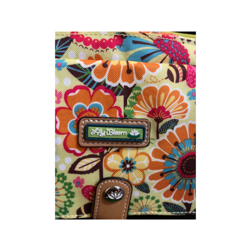 Lily Bloom Polyester Crossbody Bumble Bee Floral Bag with Keychain New without Tag
