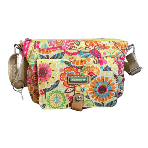 Lily Bloom Polyester Crossbody Bumble Bee Floral Bag with Keychain New without Tag
