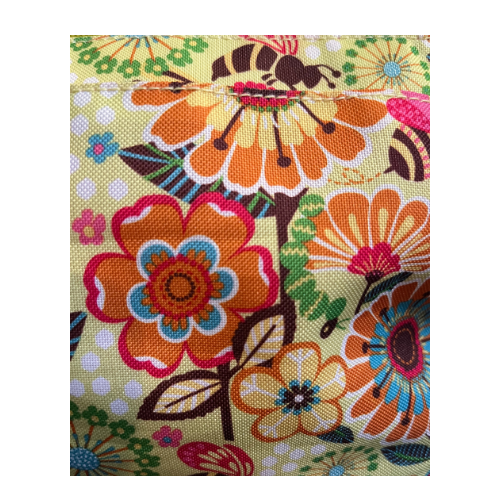 Lily Bloom Polyester Crossbody Bumble Bee Floral Bag with Keychain New without Tag