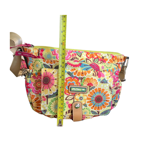 Lily Bloom Polyester Crossbody Bumble Bee Floral Bag with Keychain New without Tag