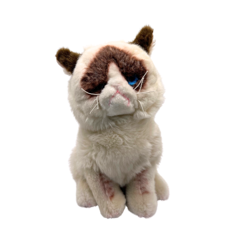 Gund Grumpy Cat Plush 10" Sitting Stuffed Animal Toy Brown and Cream 4040133