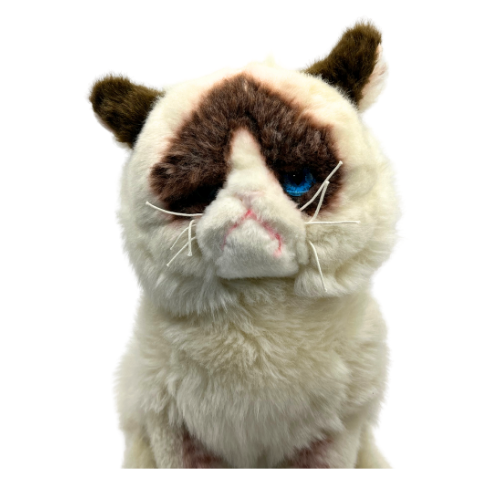 Gund Grumpy Cat Plush 10" Sitting Stuffed Animal Toy Brown and Cream 4040133