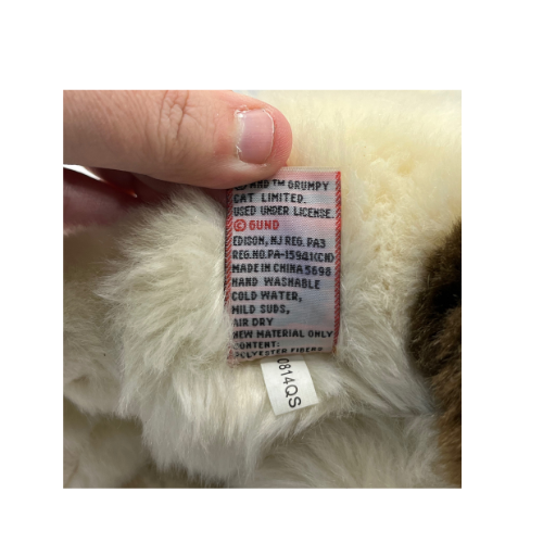 Gund Grumpy Cat Plush 10" Sitting Stuffed Animal Toy Brown and Cream 4040133