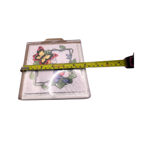 Butterfly Cross-Stitch Hot Plate Trivet Craft NEW M.C.G Textiles, Chino CA