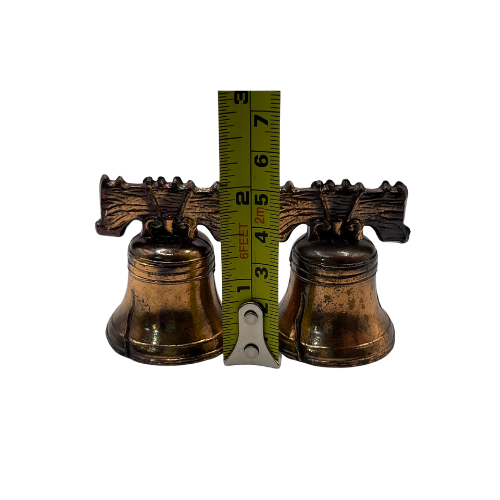 Vintage Liberty Bell Philadelphia 1776 Metal Salt & Pepper Shakers Japan