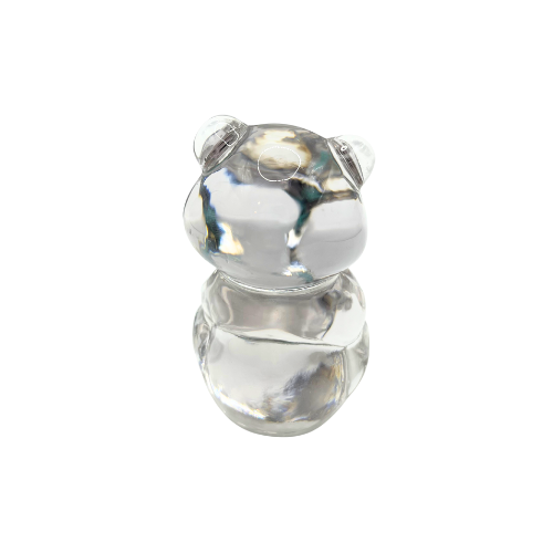 Fenton December Birthstone Bear Clear Art Glass Paperweight Figurine
