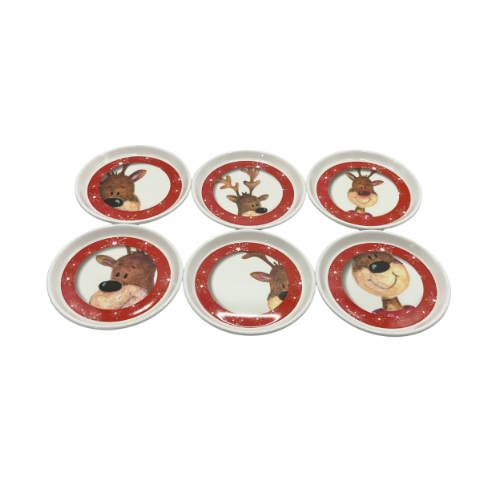 Peek A Boo Reindeer Pimpernel Melamine Coasters