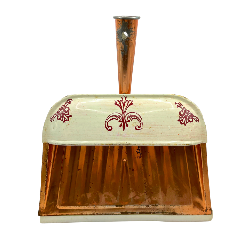 Vintage Metal Dustpan Copper Color Farmhouse Kitchen Decor 50s Cottagecore