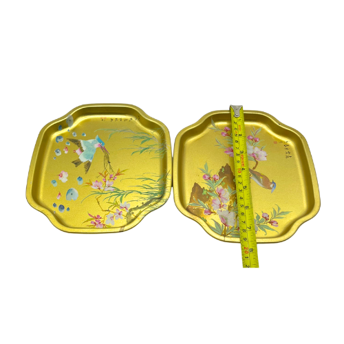 Vintage Asian Inspired Mini Tip Trays Made in England Elite Trays Set of 2