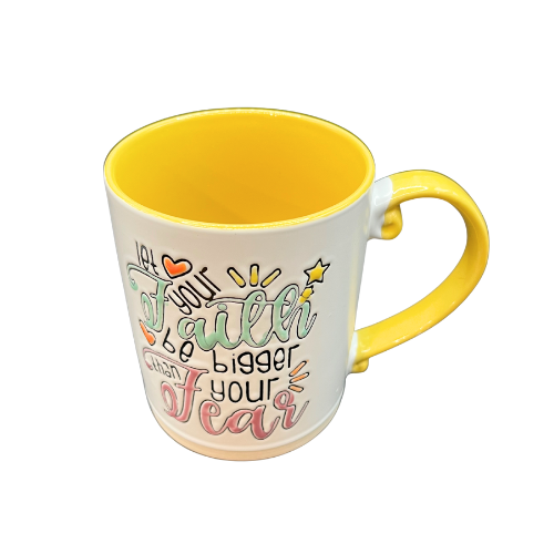 Spectrum Designz Let Your Faith Be Bigger Than Your Fear Coffee Mug