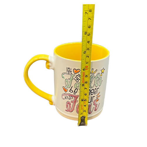 Spectrum Designz Let Your Faith Be Bigger Than Your Fear Coffee Mug