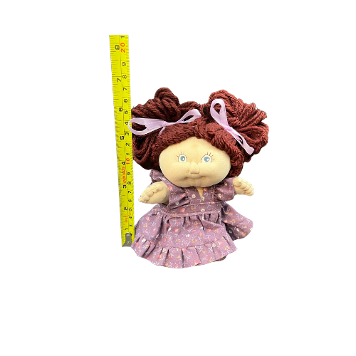 Vintage 1980s Cabbage Patch Kids Baby Dolls Girl / Boy Burgundy Hair Blue Eyes