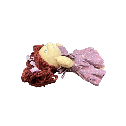 Vintage 1980s Cabbage Patch Kids Baby Dolls Girl / Boy Burgundy Hair Blue Eyes