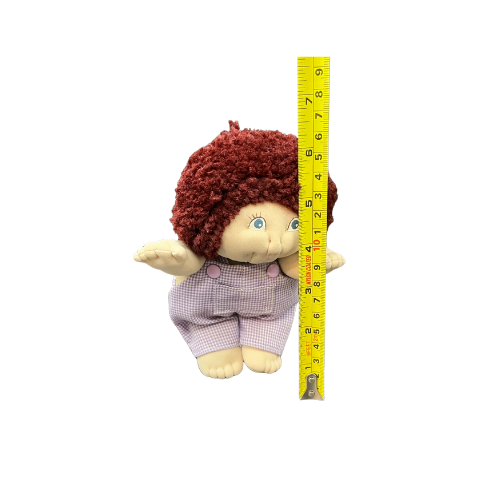 Vintage 1980s Cabbage Patch Kids Baby Dolls Girl / Boy Burgundy Hair Blue Eyes