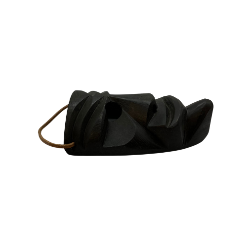 Mamuthones Wooden Black Wall Mask Hand Carved