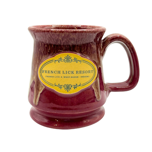 Deneen pottery French Lick Resort Collectible Ceramic Drip Glaze Coffee Mug