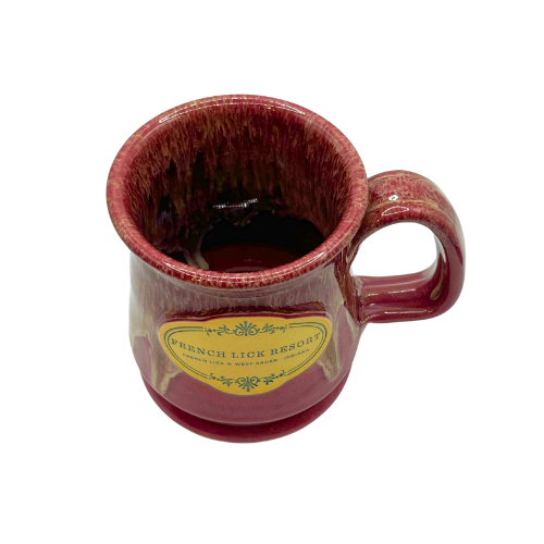 Deneen pottery French Lick Resort Collectible Ceramic Drip Glaze Coffee Mug
