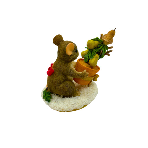 Special Edition Charming Tails "On The First Day Of Christmas" Vintage Fitz and Floyd Figurine
