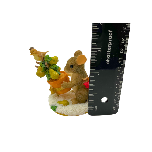 Special Edition Charming Tails "On The First Day Of Christmas" Vintage Fitz and Floyd Figurine