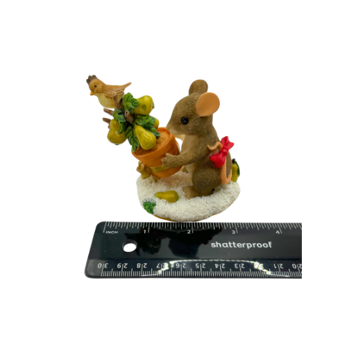 Special Edition Charming Tails "On The First Day Of Christmas" Vintage Fitz and Floyd Figurine