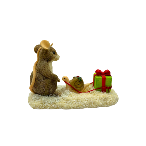 Limited Edition Charming Tails "Waiting For Christmas" Vintage Numbered Figurine By Dean Griff