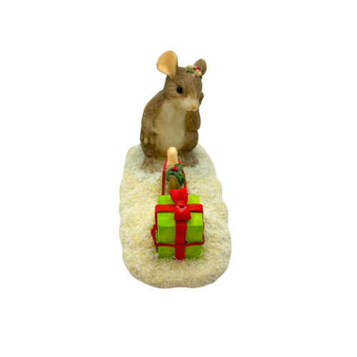 Limited Edition Charming Tails "Waiting For Christmas" Vintage Numbered Figurine By Dean Griff